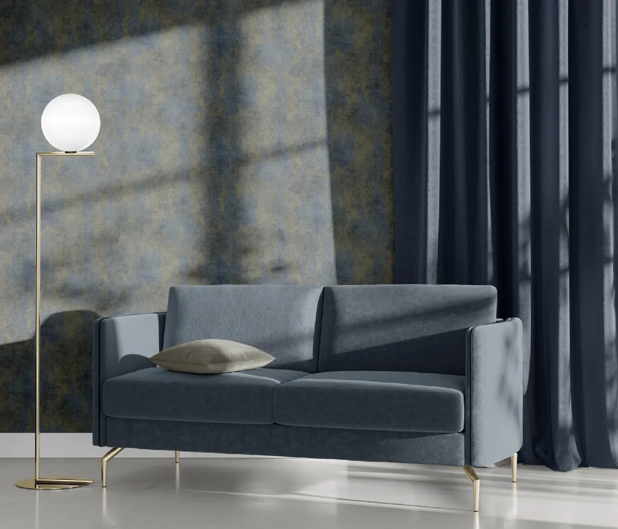 Chic e charm - Carta da parato in vari colori a rilievo effetto materico