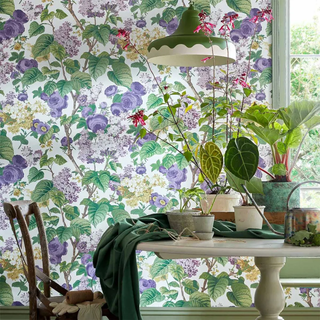 Decorative papers - Pannello decorativo in vari colori stile floreale su TNT. 