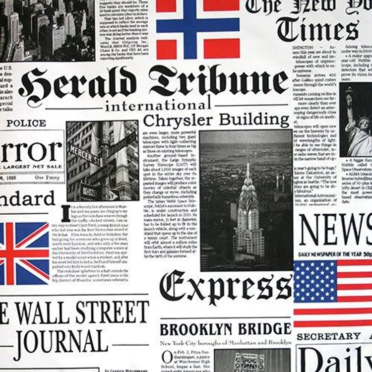 La casa di carta - Carta da parati disegno stampa giornale Time 
