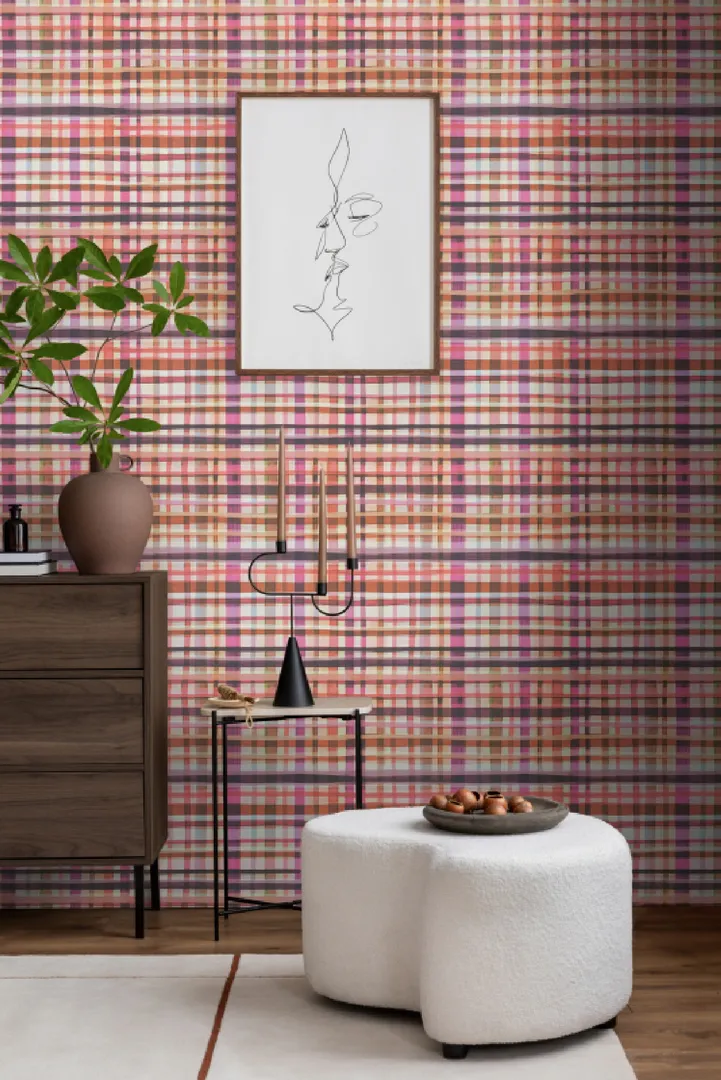 Pop Colours - Parati Effeline coloratissimi, disegno righe effetto tessuto in varie referenze