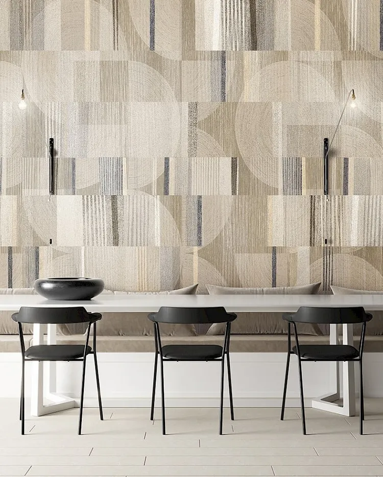 Spirit of Nature - Pannello geometrico in 3 colorazioni ripetibile. Prezzo vendita singola fascia H3m x L1.27m