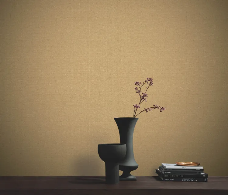 Chic e charm - Carta da parato effetto tessuto canvas in varie colorazioni in rilievo