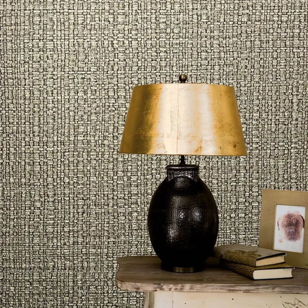 Sliding Doors - Carta da parato intrecciata tridimensionale in vari colori materica