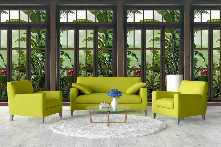 Wonderwall vol1 -  Pannello in carta da parato tropicale, dimensioni L188cm x H300cm ripetibile