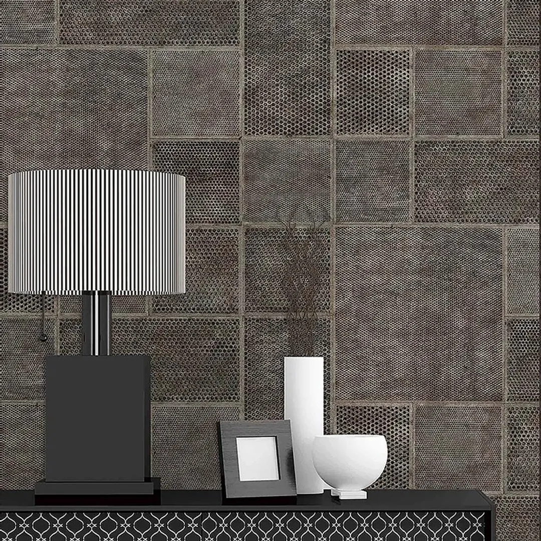 Outlet Matrix - Parato tinta unita a rilievo brillantinato. Stock Pz 5
