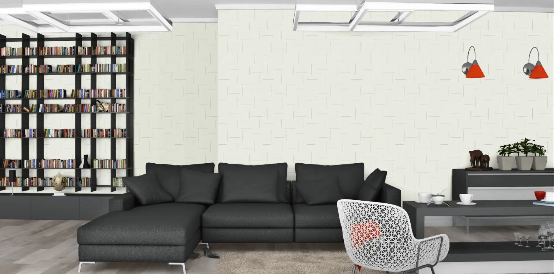 Outlet Home 3 - Stock parato Jannelli e Volpi in rilievo. Geometrico. Pz 12