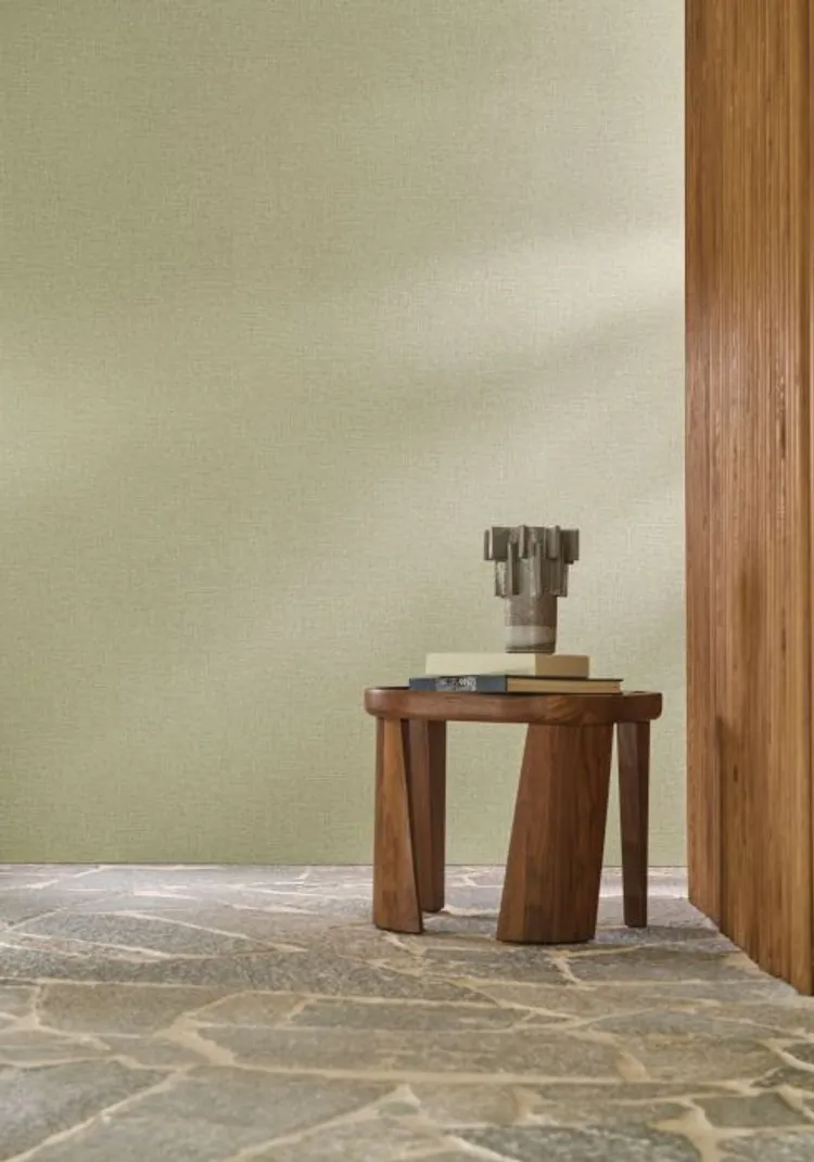 Modernismo - Carta da parato francese marca Casamance con stampa tinta unita effetto canvas in varie colorazioni