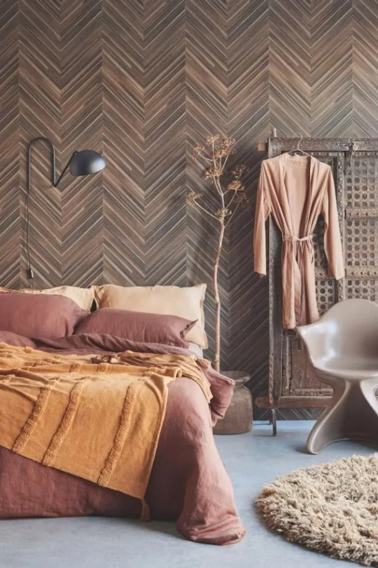 Luxury - Carta da parato Eijffinger geometrica in varie colorazioni con lieve rilievo