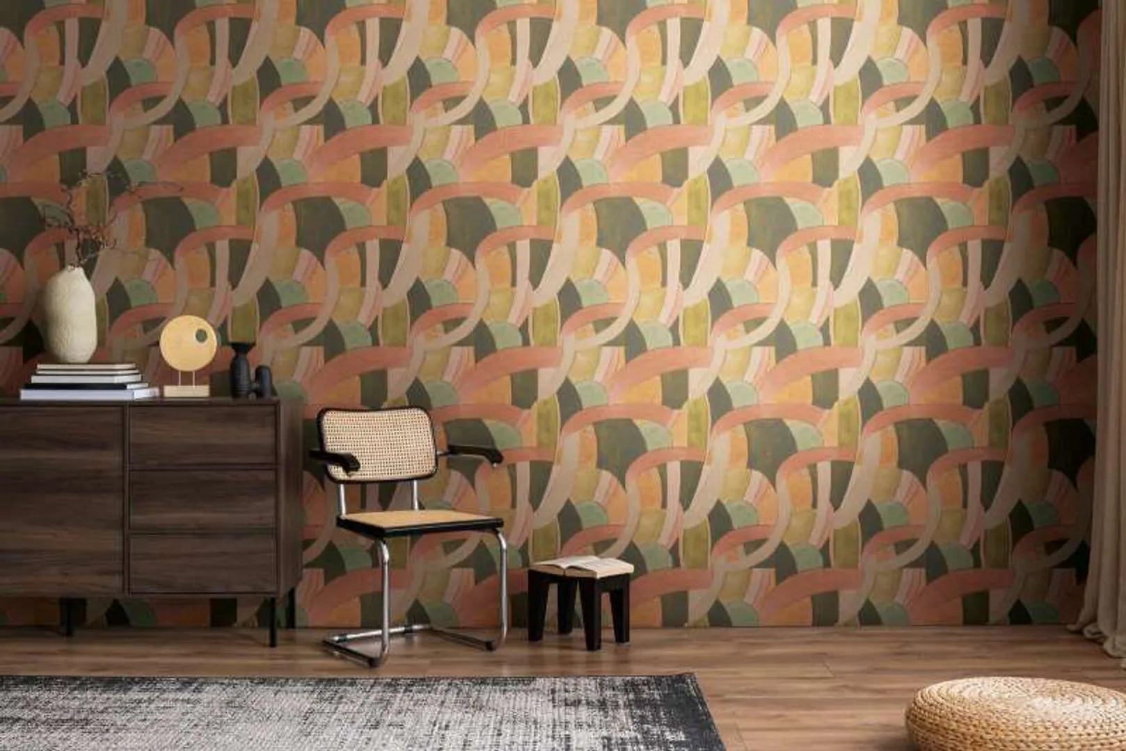 Pop Colours - Parato colorato stampa astratta in vari colori, marca Effeline