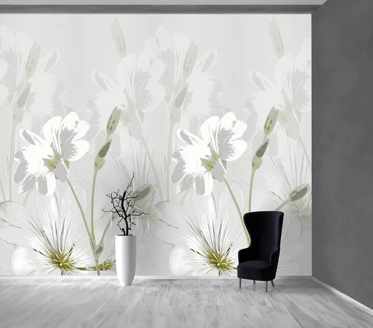 Wonderwall vol1 -  Pannello in carta da parato floreale in due colorazioni, dimensioni L188cm x H300cm ripetibile